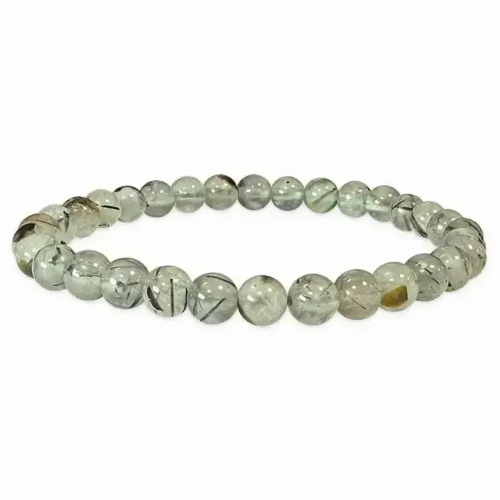 Bracelets - Prehnite 6mm A pearls bracelet - ARABESK