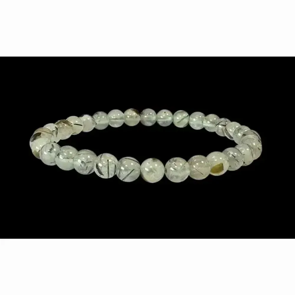Bracelets - Prehnite 6mm A pearls bracelet - ARABESK