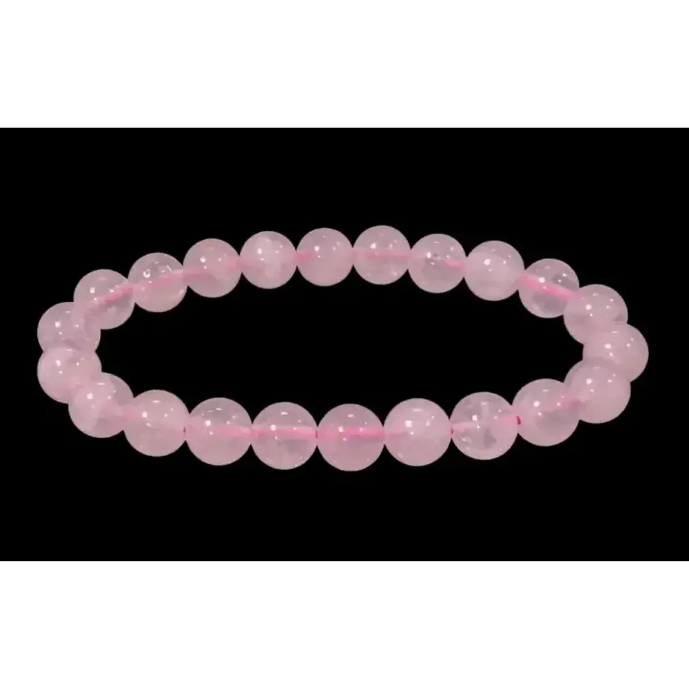 Bracelets - Rose Quartz A 8mm pearls bracelet - ARABESK
