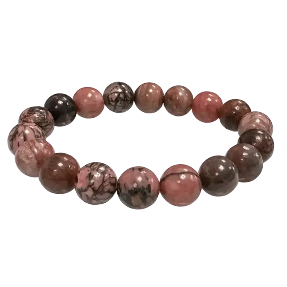 Bracelets - Bracelet Rhodonite perles 10mm - ARABESK