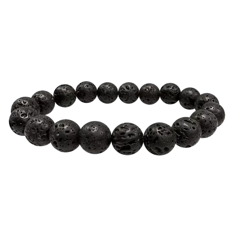 Bracelets - Bracelet pierre de lave perles 10mm - ARABESK