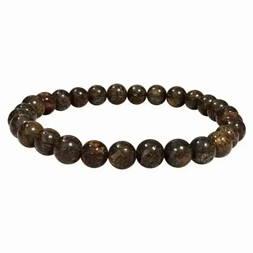 Bracelets - Moss Bronzite 6mm pearls - ARABESK