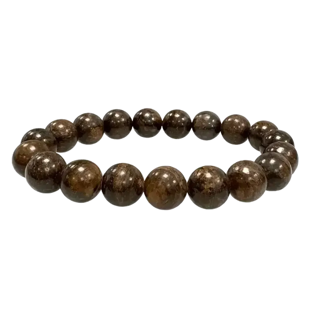 Bracelets - Bracelet Bronzite perles 10mm - ARABESK