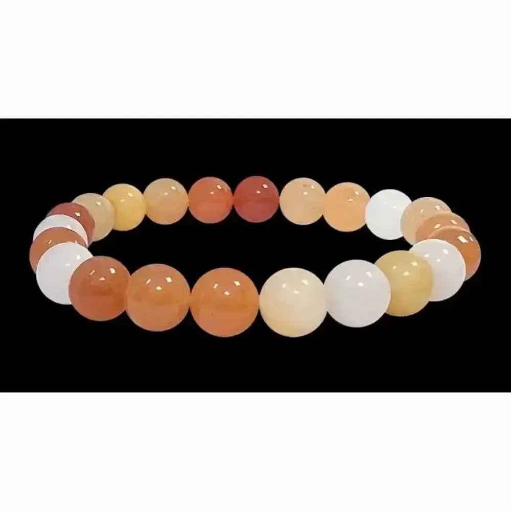 Bracelets - Jade multicolor 8mm pearls bracelet - ARABESK
