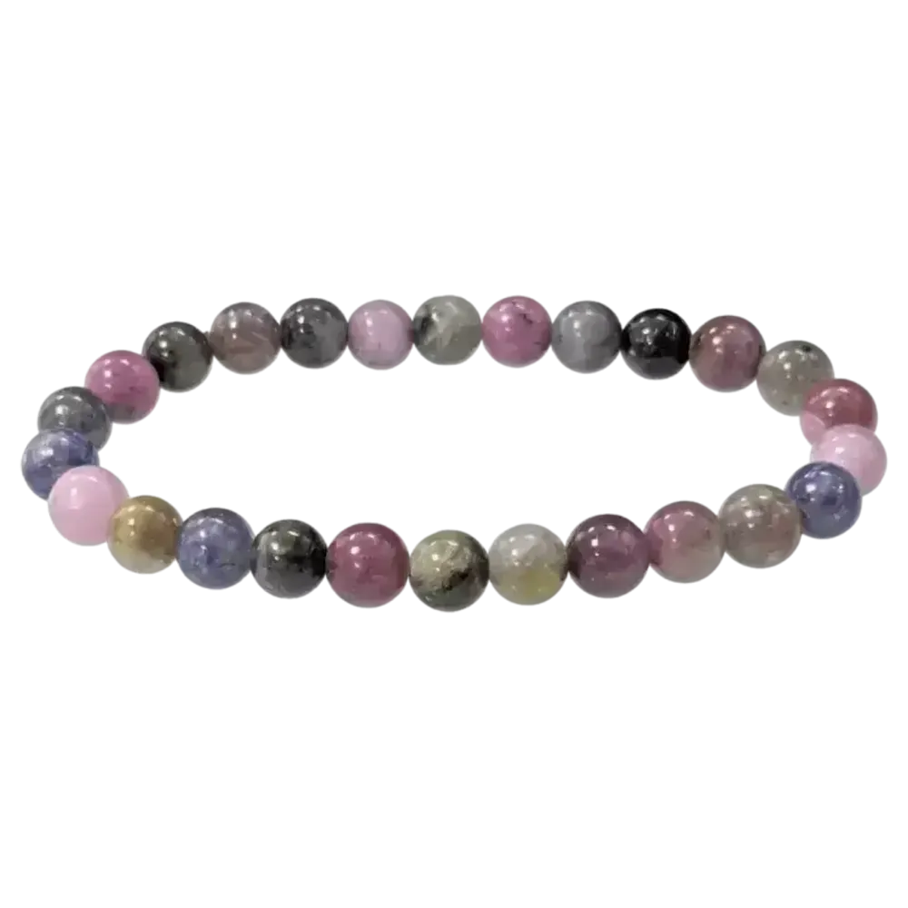 Bracelets - Sapphire bracelet multicolored pearls 6-7mm - ARABESK