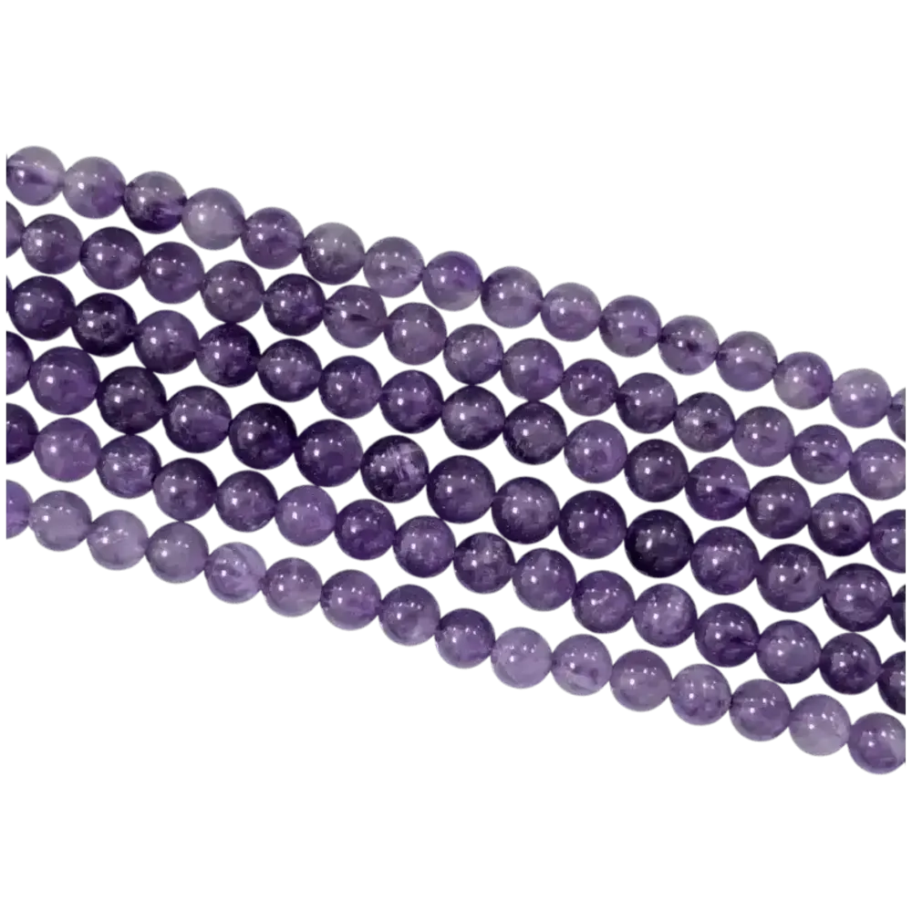 Bijoux - Amethyste A perles 6mm sur fil 40cm - ARABESK