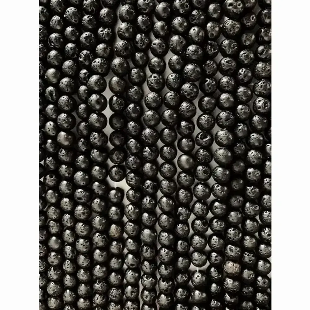 Jewelry - Lava stone A 6mm pearls on string - ARABESK