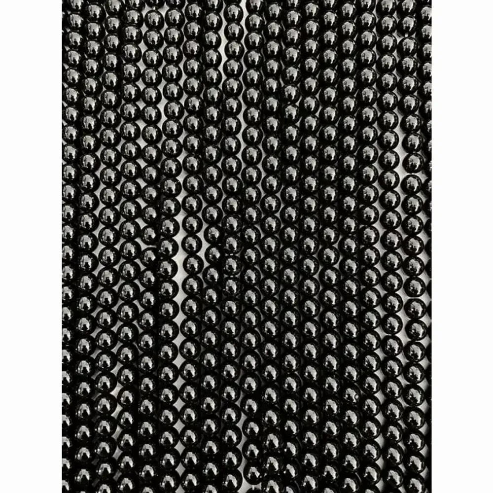 Bijoux - Onyx A perles 6mm sur fil 40cm - ARABESK