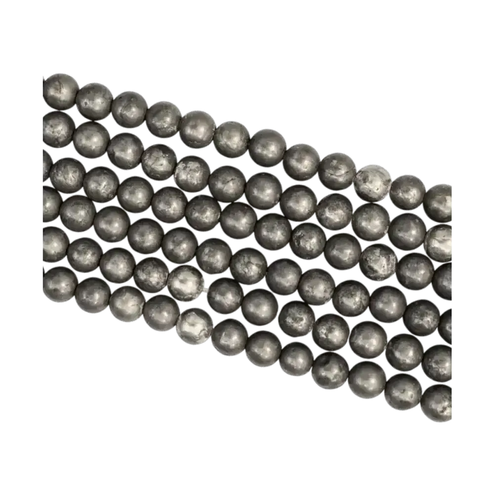 Bijoux - Pyrite perles 6mm sur fil 40cm - ARABESK