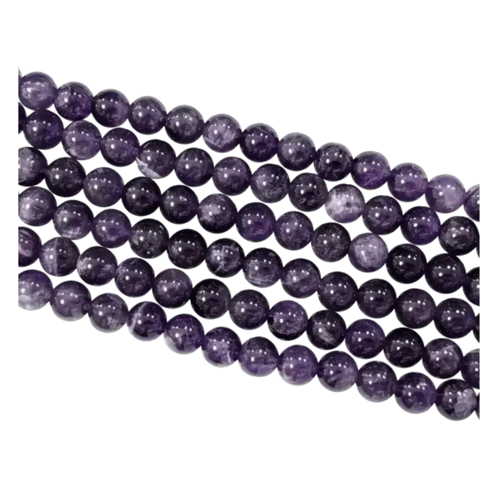 Bijoux - Amethyste A perles 8-9mm sur fil 40cm - ARABESK