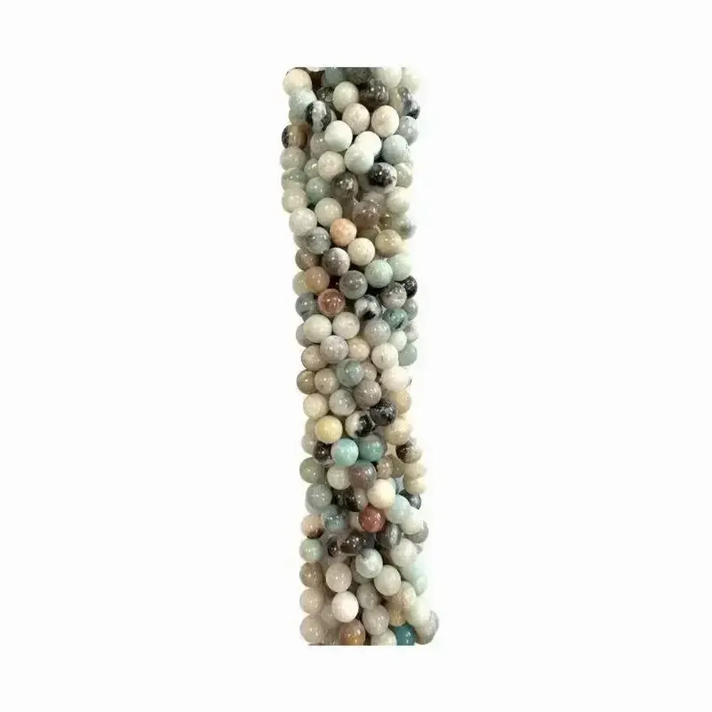 Jewelry - multicolor Amazonite A 8mm pearls on string - ARABESK