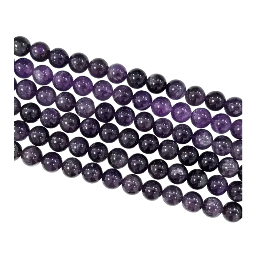 Jewelry - Amethyst A 10mm pearls on string - ARABESK