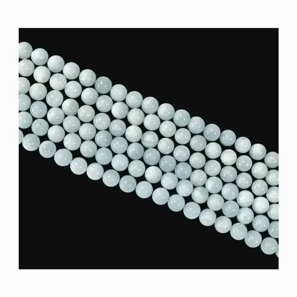 Jewelry - Aquamarine 8mm pearls on string - ARABESK