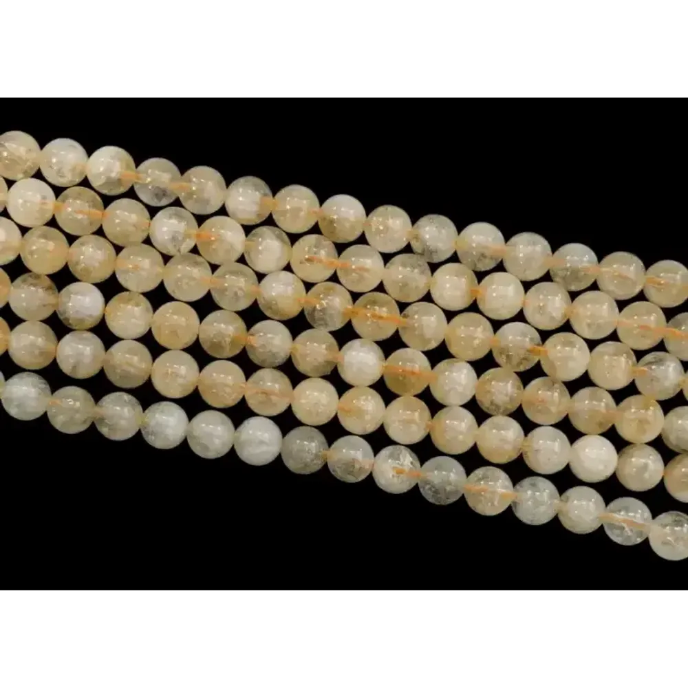 Jewelry - Natural Citrine beads 8-8.5mm on 40cm wire - ARABESK