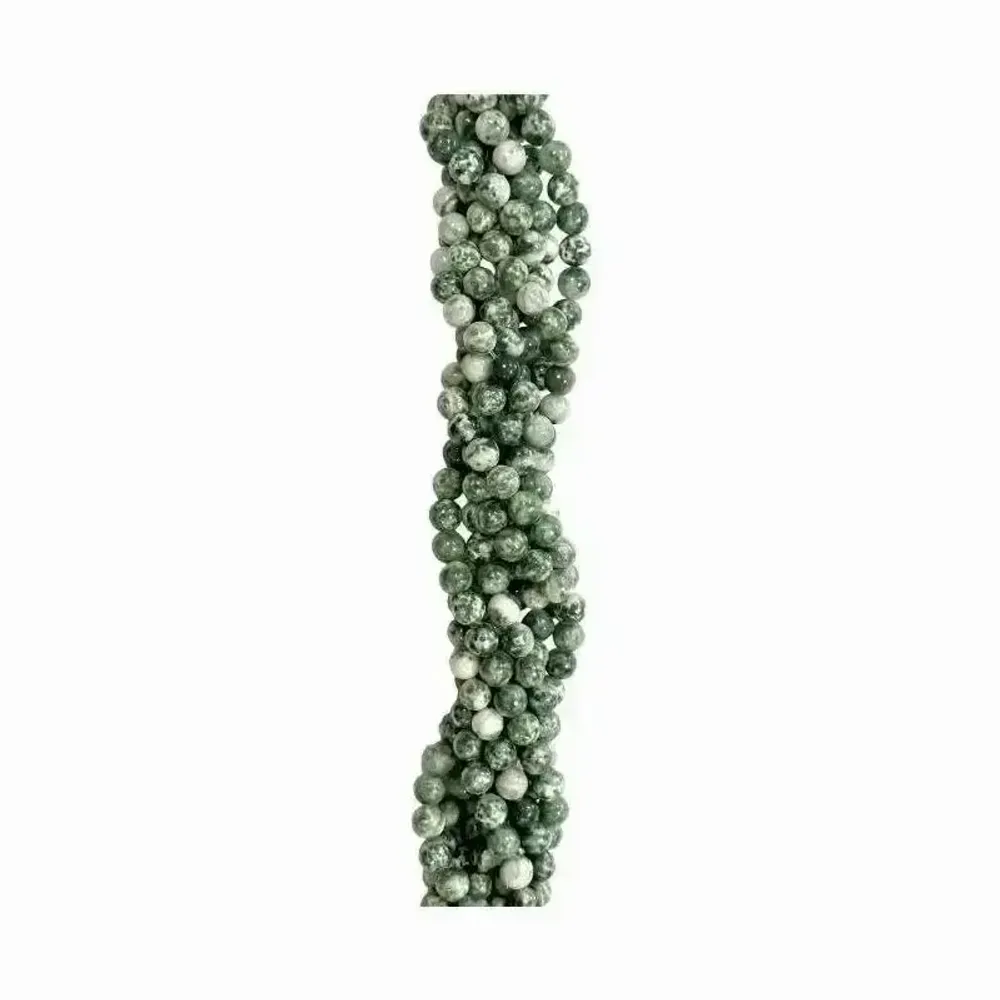 Bijoux - Jade verte A perles 8mm sur fil 40cm - ARABESK