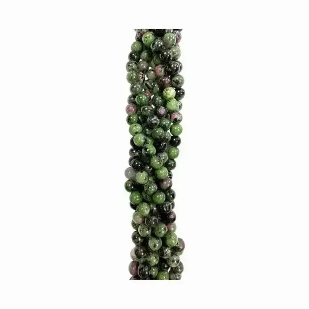 Bijoux - Rubis Zoïsite A perles 10mm sur fil 40cm - ARABESK