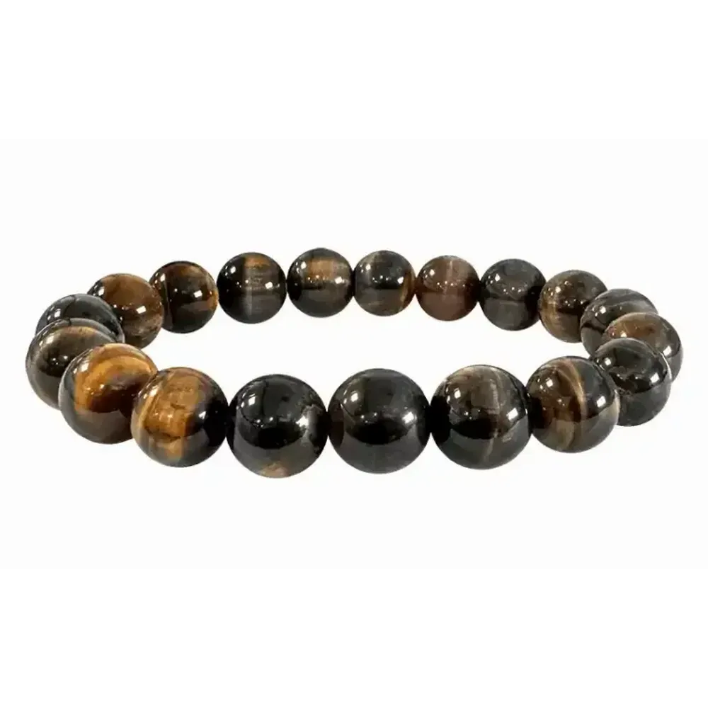 Bracelets - Falcon eye 10mm pearls bracelet - ARABESK