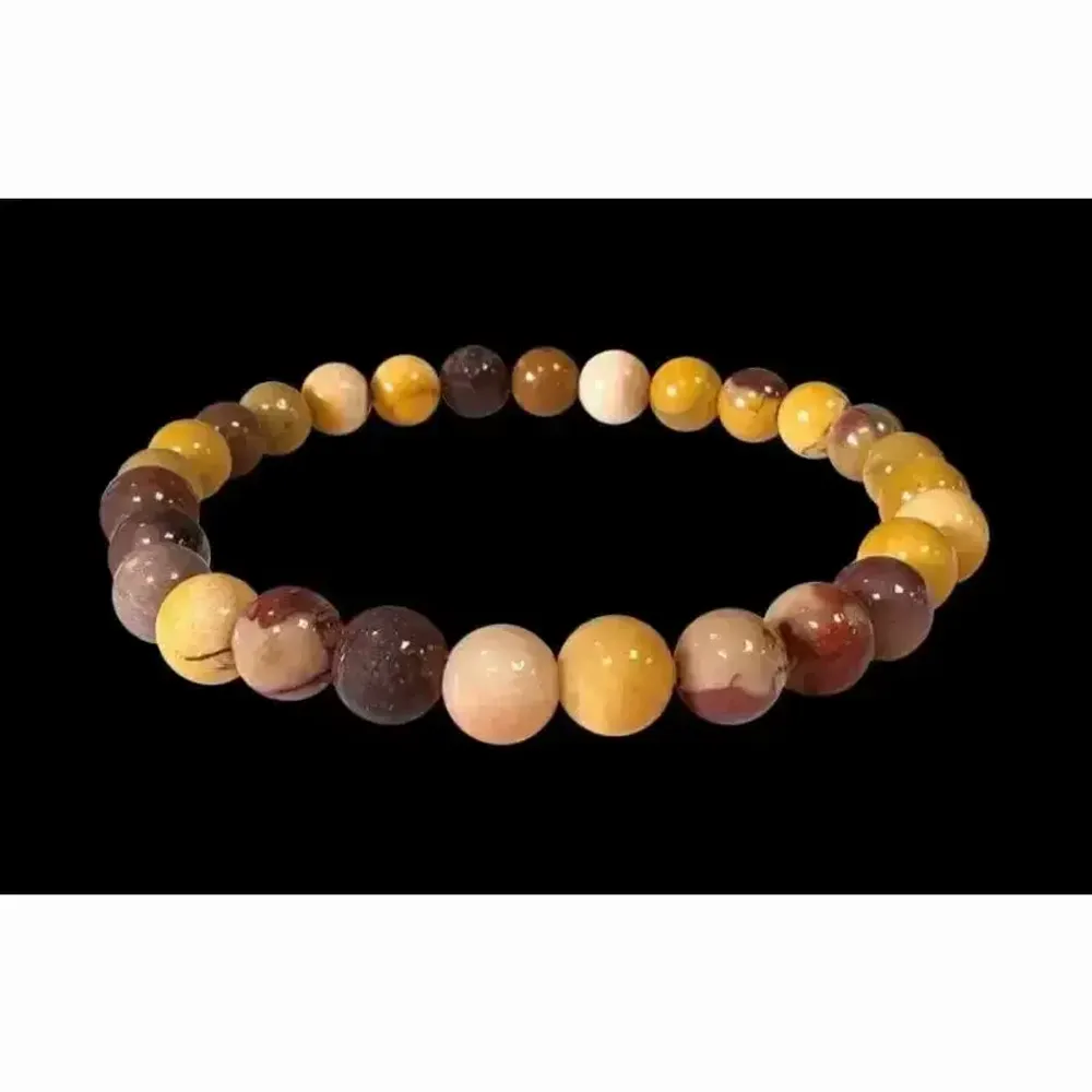 Bracelets - Mokaite Jasper A 6mm pearls bracelet - ARABESK