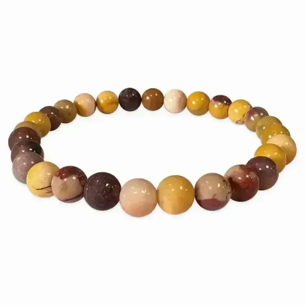 Bracelets - Mokaite Jasper A 6mm pearls bracelet - ARABESK