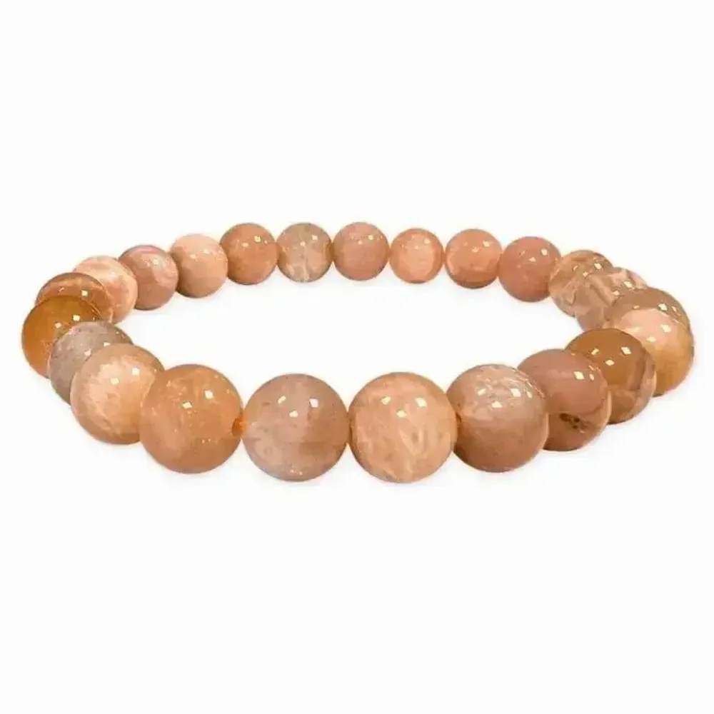 Bracelets - Sunstone Bracelet A 8-9mm Beads - ARABESK
