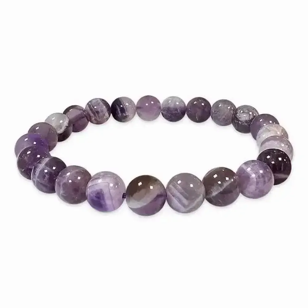 Bracelets - Bracelet Amethyst banded A pearls 7.5-8.5mm - ARABESK
