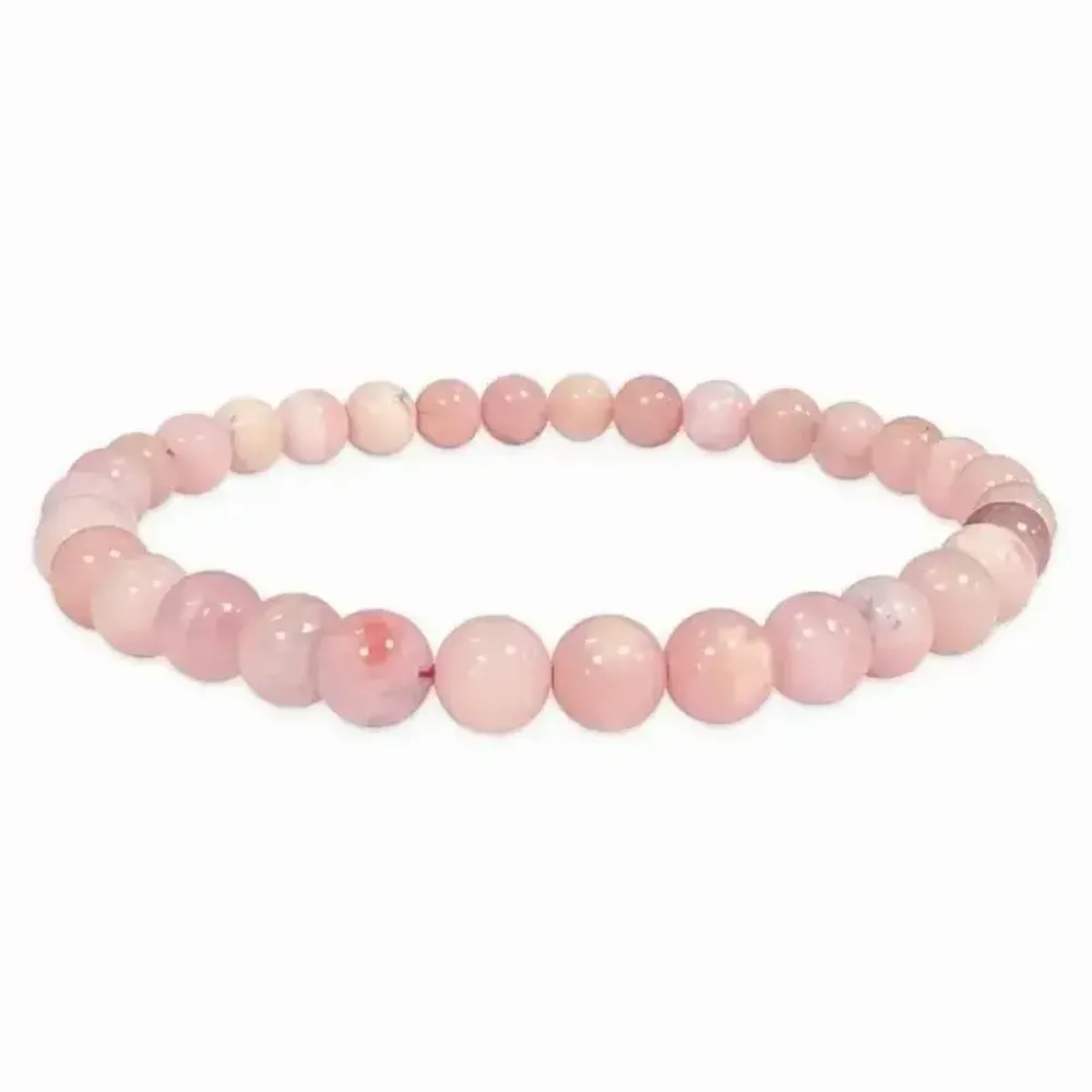 Bracelets - A Pink Opal Bracelet beads 6-7mm - ARABESK