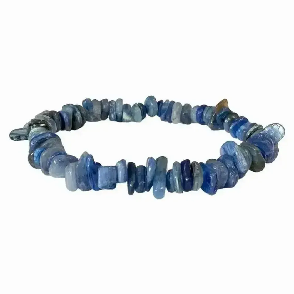 Bracelets - Blue Kyanite AA chips bracelet 18cm - ARABESK