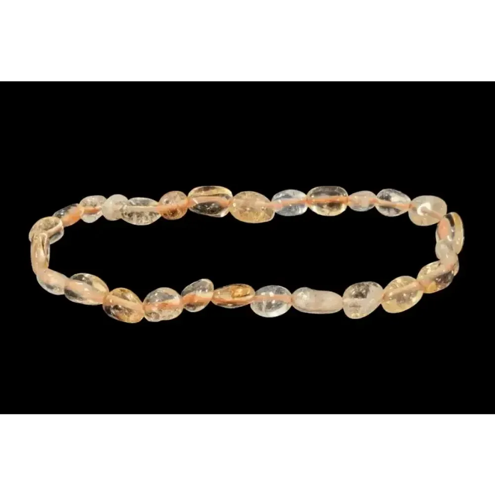 Bracelets - Bracelet Citrine Naturelle A+ pierres roulées - ARABESK