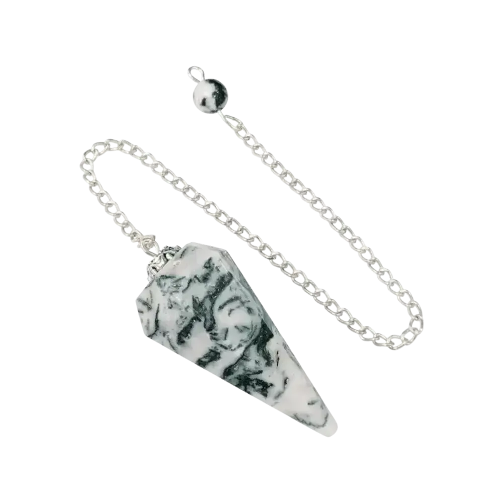 Jewelry - Agate Pendulum Conical Tree 6 Sides - ARABESK