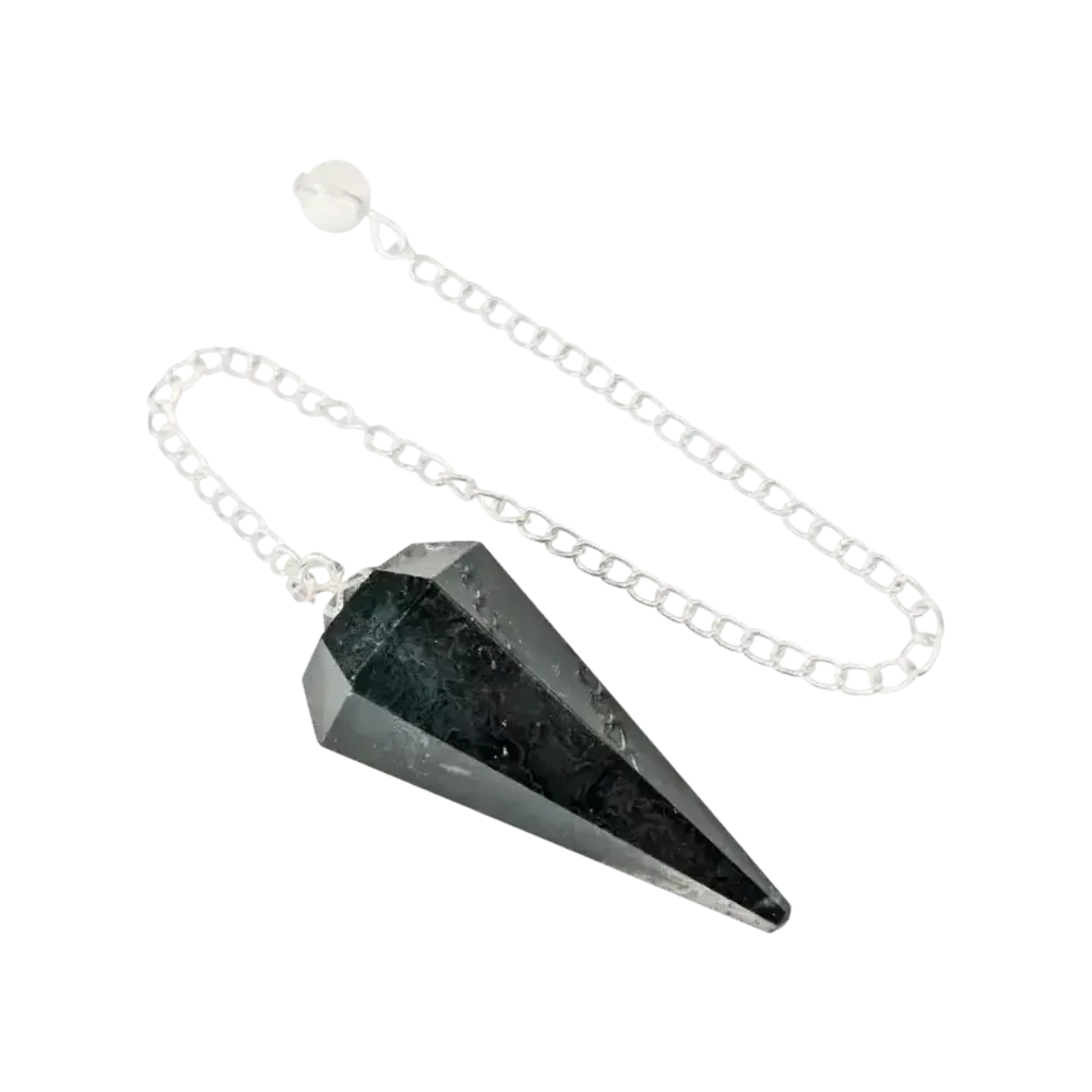 Jewelry - Conical pendulum in Blood Stone 6 faces - ARABESK