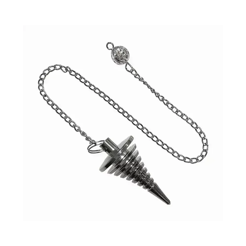 Bijoux - Pendule Torsadée Métal Noir - ARABESK