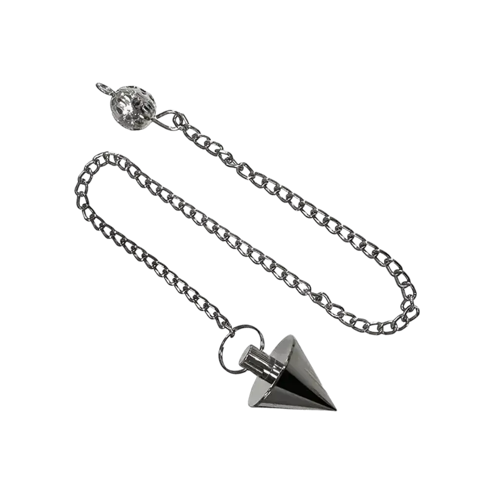 Bijoux - Pendule Conique métal noir - ARABESK