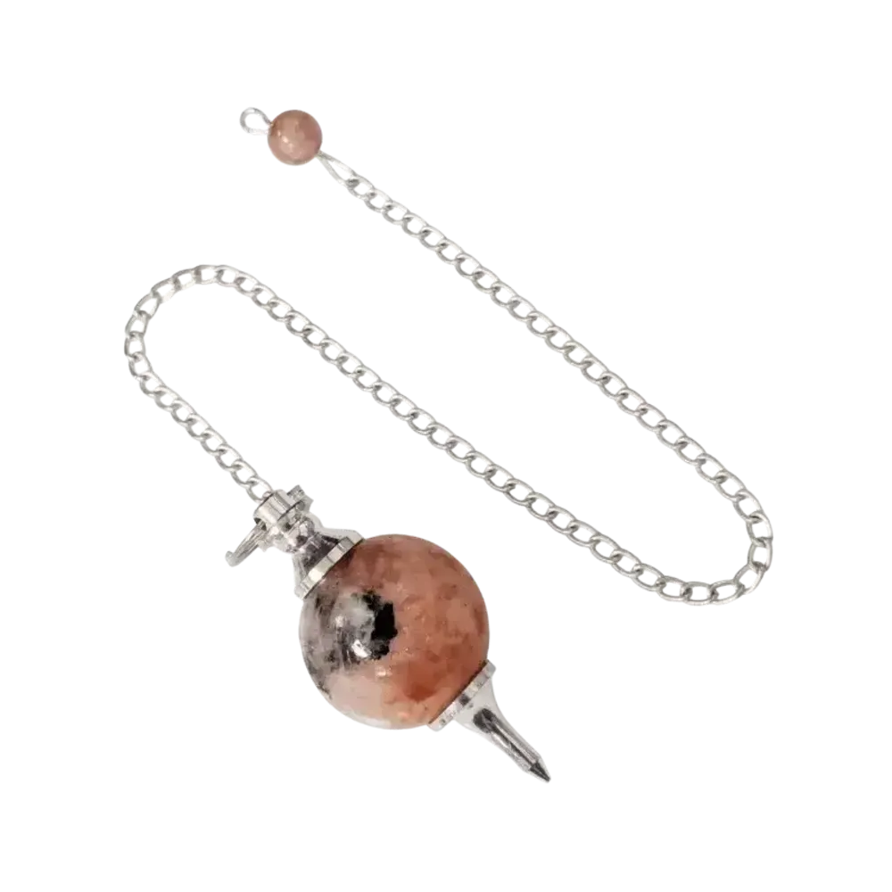 Bijoux - Pendule sphère Pierre de Soleil 4cm - ARABESK