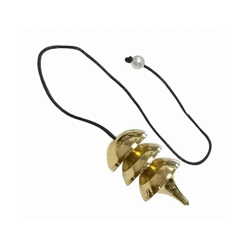 Bijoux - Pendule Osiris en Laiton Cordon en Cuir - ARABESK