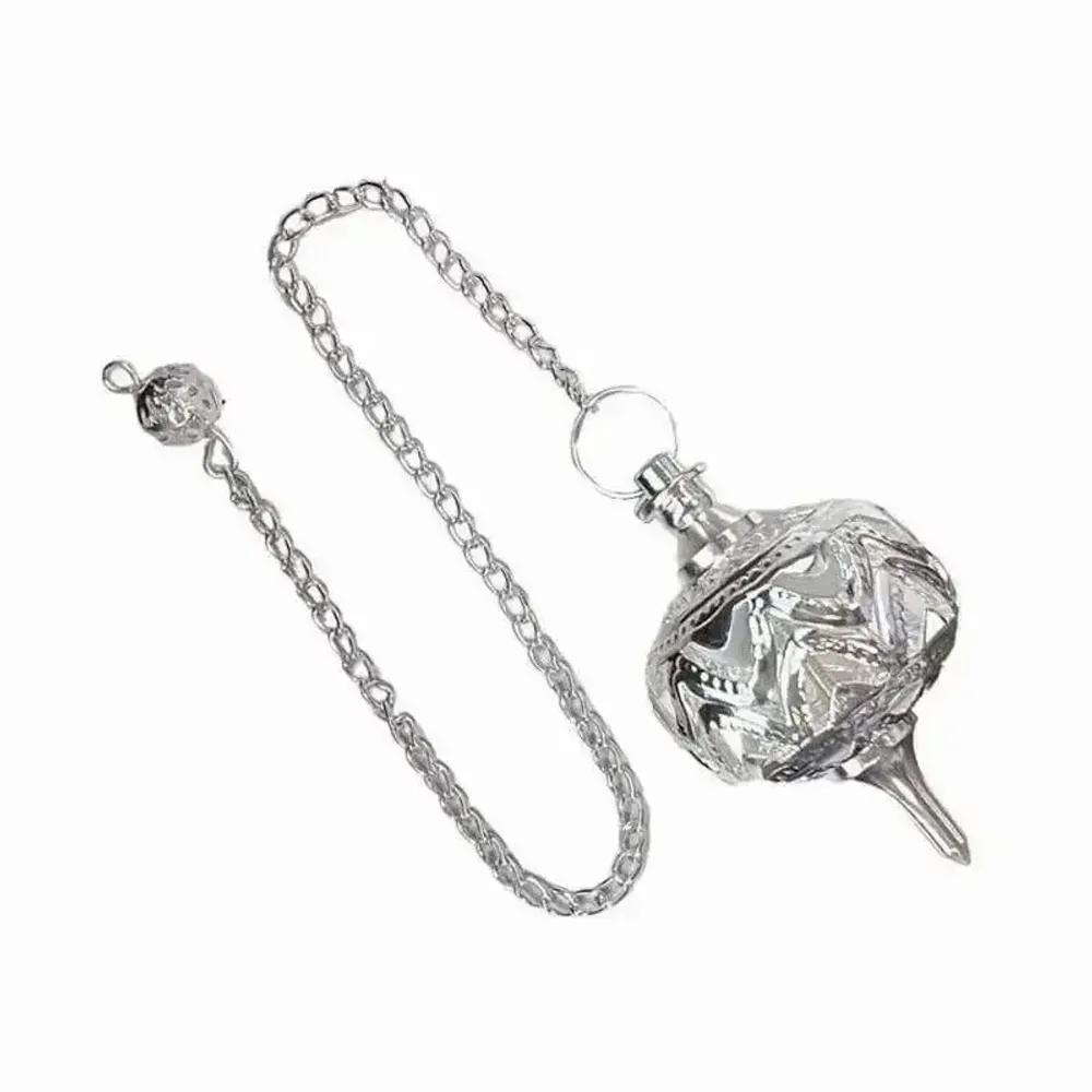 Jewelry - Silver brass openwork metal sphere pendulum - ARABESK