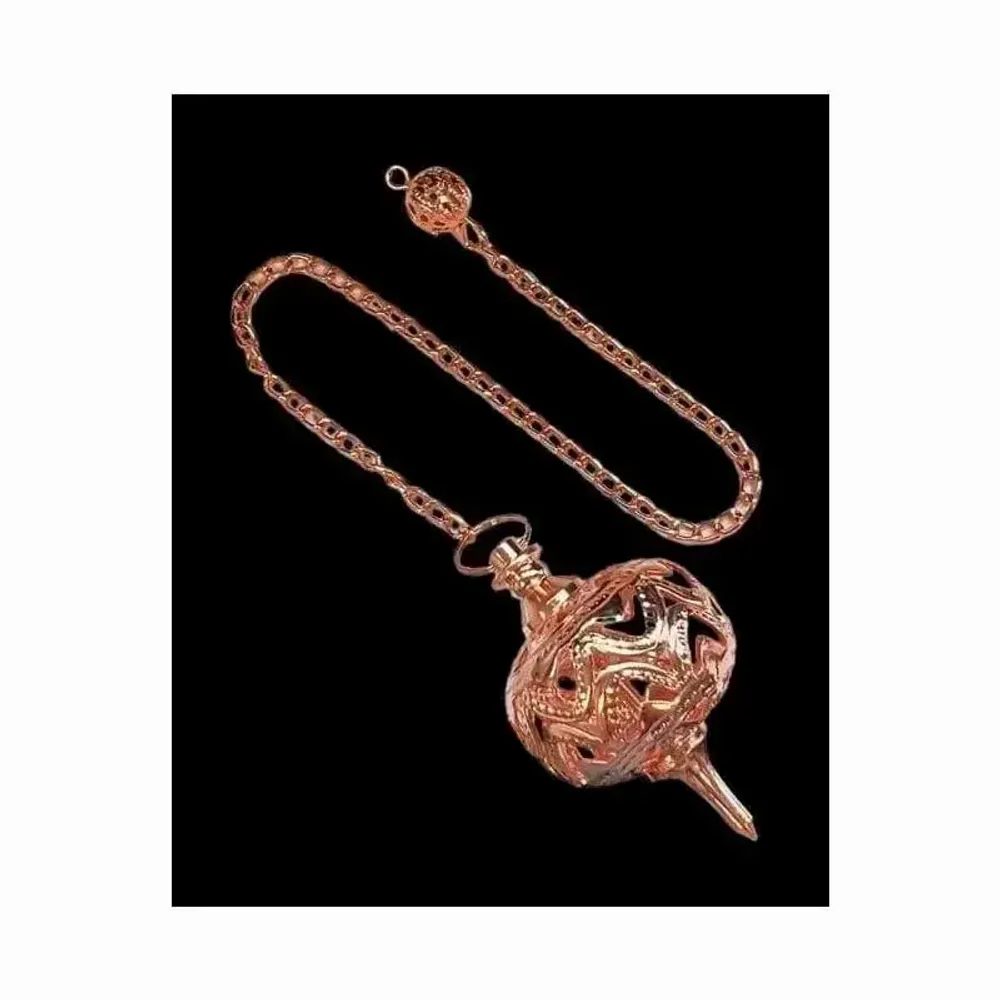 Bijoux - Pendule sphère en Laiton cuivrée - ARABESK