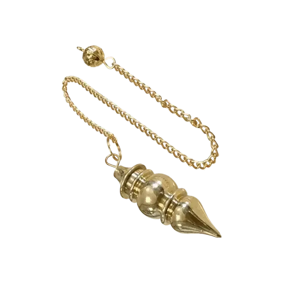 Bijoux - Pendule radiesthésie de Yoga en Laiton avec réservoir - ARABESK