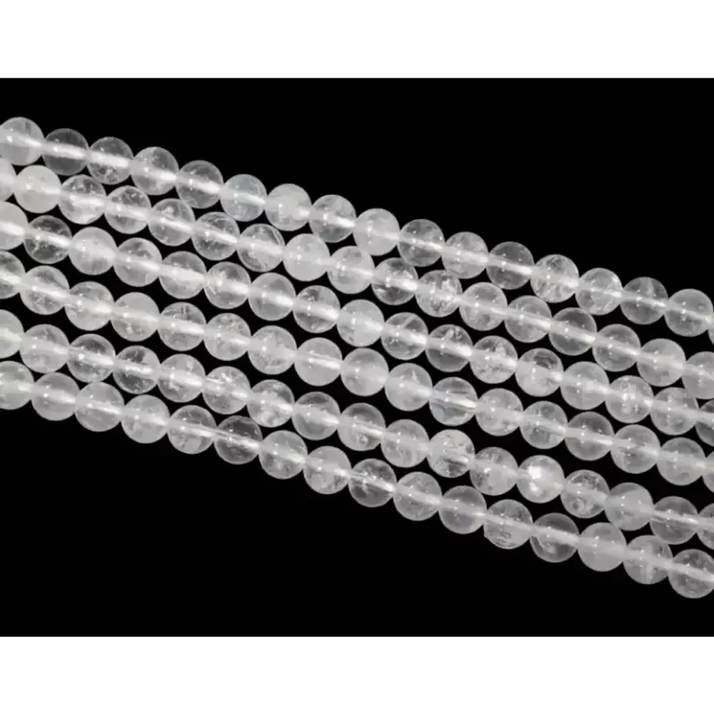 Jewelry - White Moonstone Peristerite AA beads 6-7mm on a 40cm thread - ARABESK