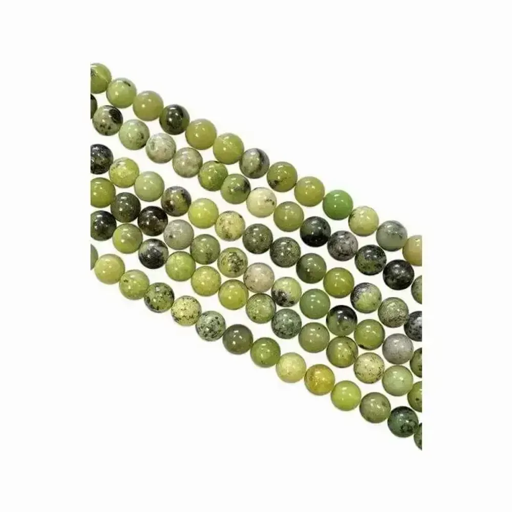 Jewelry - Lemon Chrysoprase A 6mm pearls on string - ARABESK