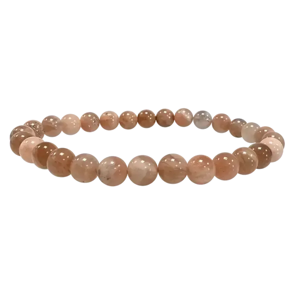 Bracelets - Bracelet Pierre de Lune Multicolore perles 6mm - ARABESK