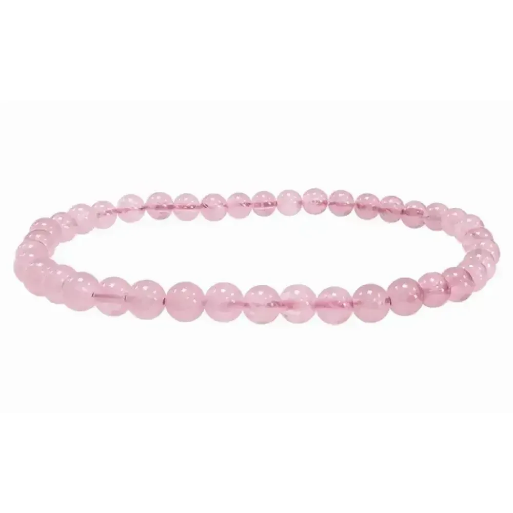 Bracelets - Bracelet Quartz Rose A perles 4mm - ARABESK