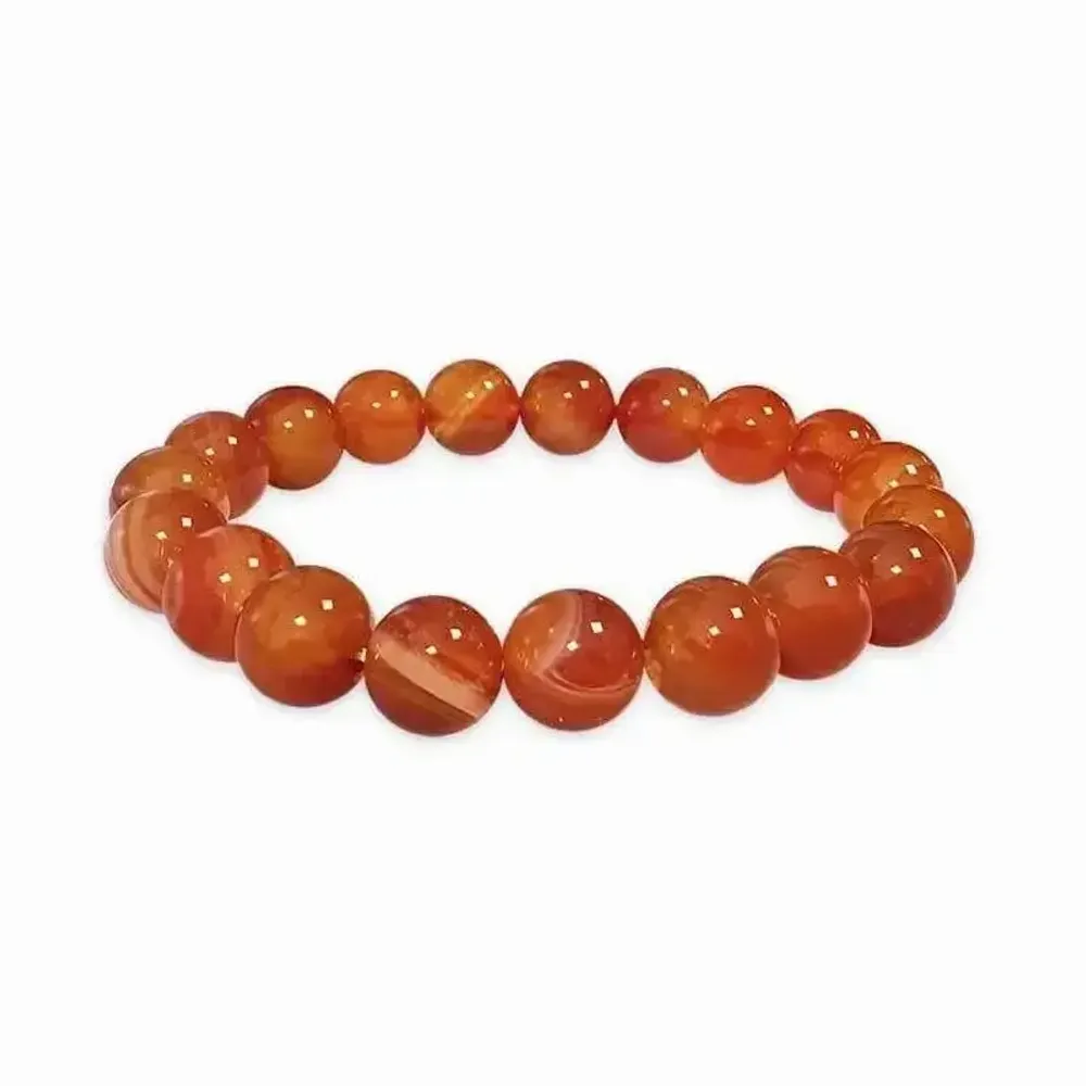 Bracelets - Cornaline 10mm A pearls bracelet - ARABESK