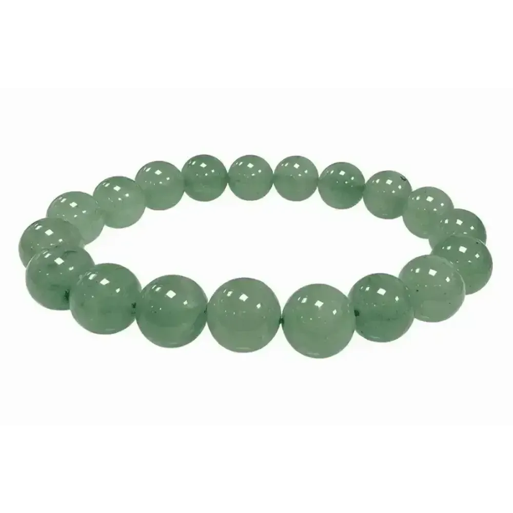 Bracelets - 10mm pearls Green Aventurine bracelet - ARABESK