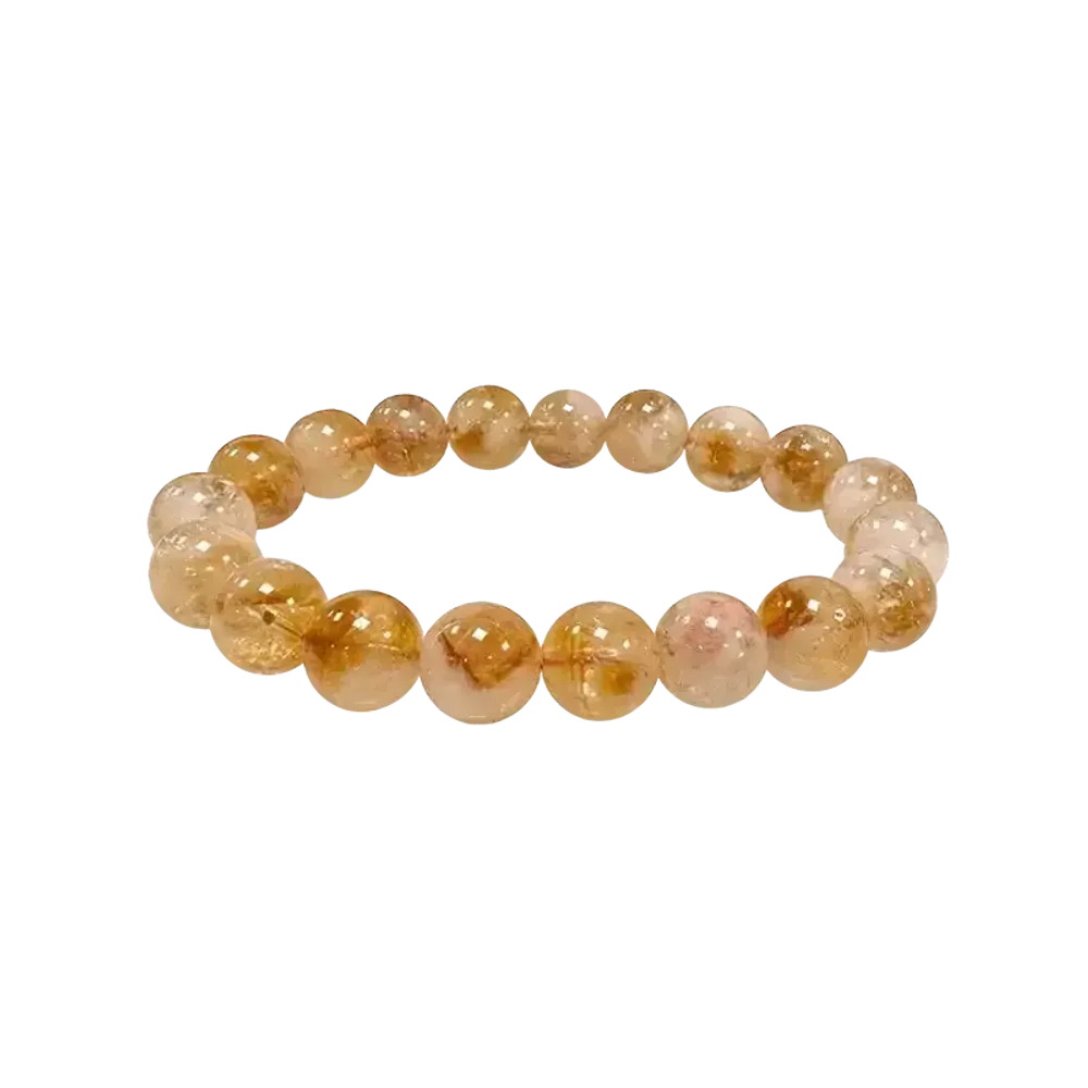 Bracelets - Bracelet Citrine chauffée perles 10mm - ARABESK