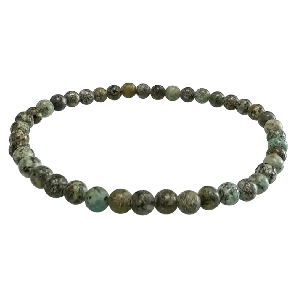 Bracelets - Natural African turquoise bracelet beads 4-5mm - ARABESK