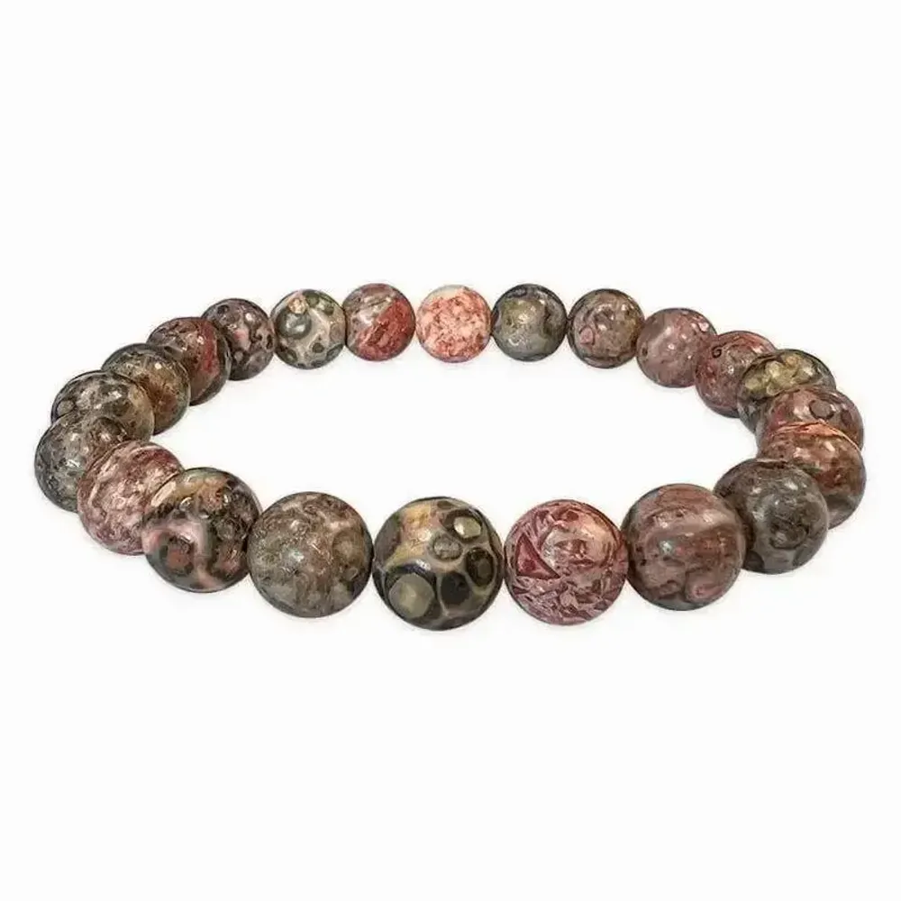 Bracelets - Bracelet Jaspe Orbiculaire Léopard 8mm - ARABESK