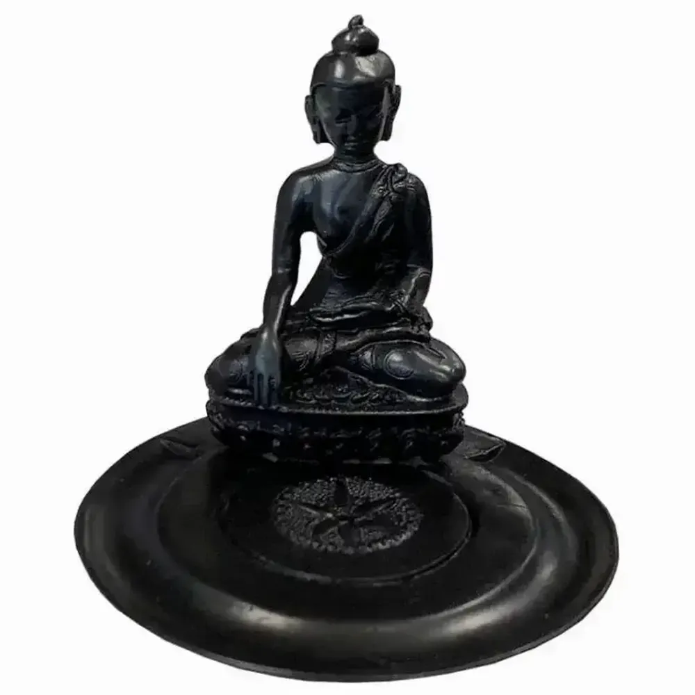 Scents - Incense holder resin Buddha round 10cm - ARABESK