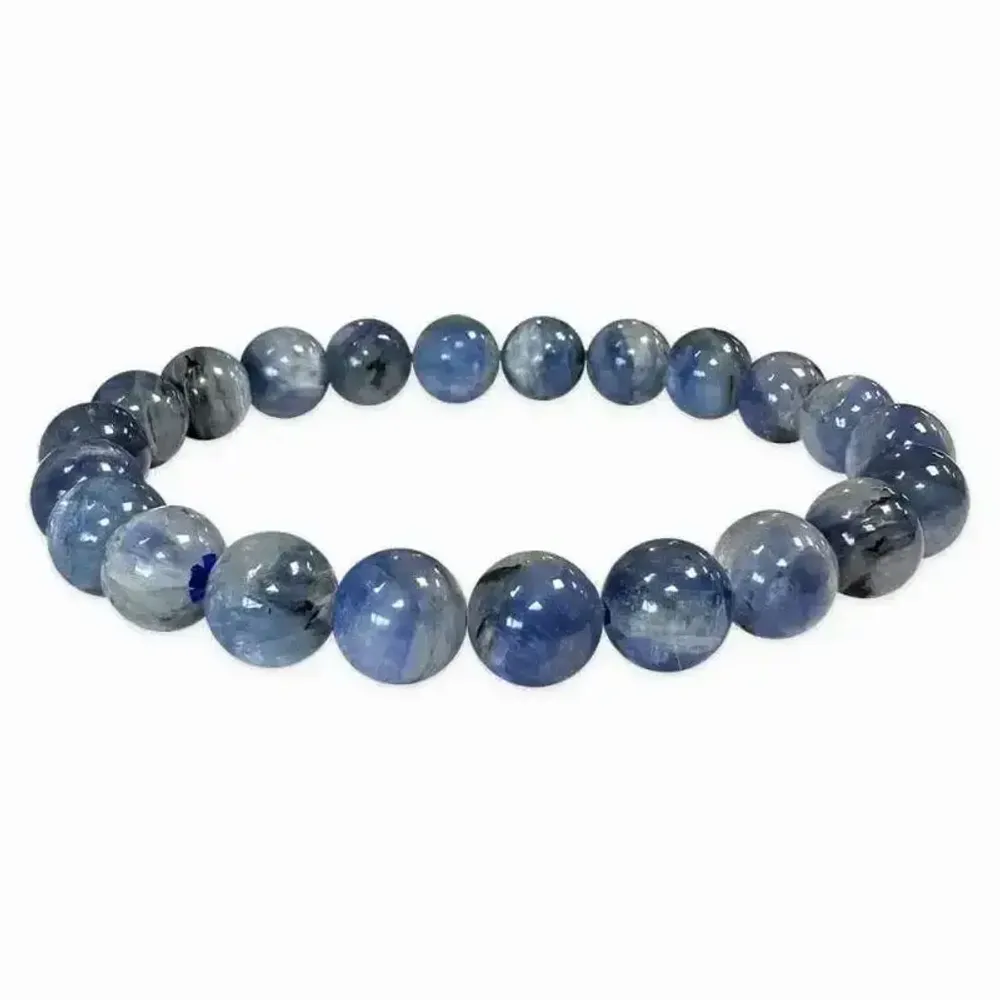 Bracelets - Bracelet Cyanite Bleue Naturelle A perles 7-8mm - ARABESK