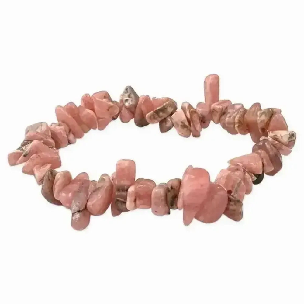 Bracelets - Bracelet Rhodochrosite Argentine A 5-8mm chips 18cm - ARABESK