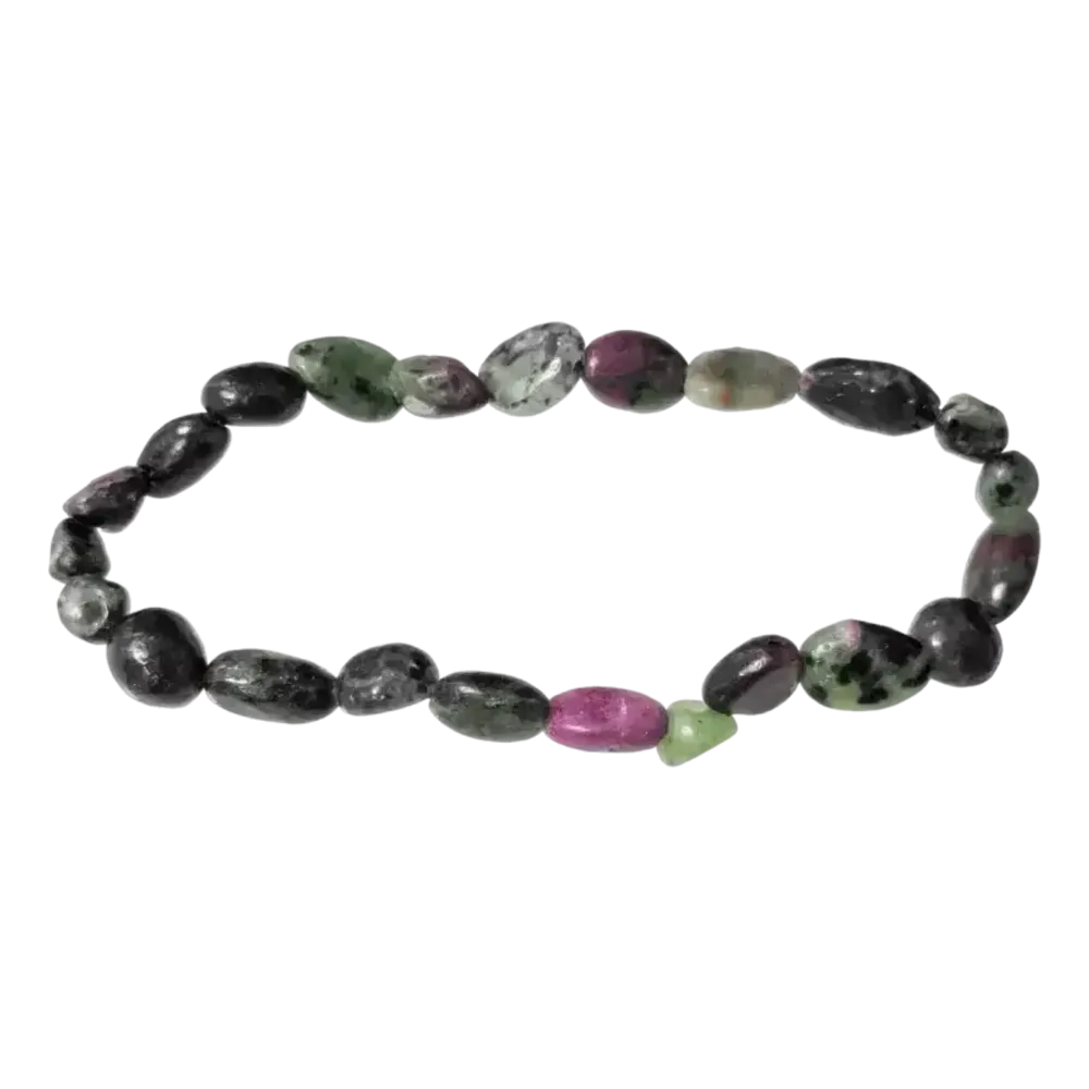 Bracelets - Ruby Zoisite A tumbled stones bracelet - ARABESK